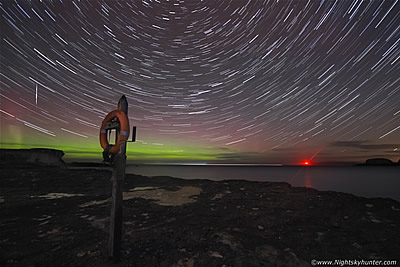 Antrim Coast Storms, Star Trails, Aurora & Fireballs - November 2015